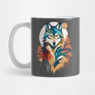 Wolf Shirt Wednesday - Pastel Fall Wolf Mug